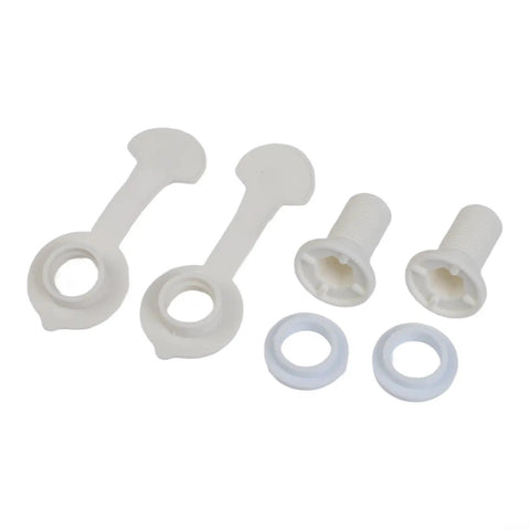 Camping Cooler Drain Stopper Kit With 1 Inch And 1.5 Inch Shaft Lengths Leak Proof PP Plastic Replacement With Washers shown