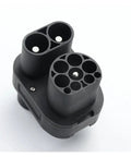 Ccs2 To Ccs1 Dc Adapter Built Tough For Electric Cars 250 Amp 200 Kilowatt 1000 Volt EV charger connector close-up view