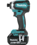 18V LXT Brushless Cordless Drill And Impact Driver Combo Kit With 5.0Ah Batteries side view showing compact design