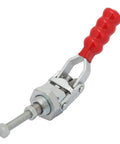 Heavy Duty Galvanized Iron Push Pull Alternating Clamp With 100Kg Clamping Force Super Secure Grip for welding inspection, close-up view.