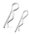 Close-up of R Shaped Cotter Pins Stainless Steel Hairpin Clips Assortment Kit for Trailer Hitch Lawn Mower Automotive Projects Heavy-Duty