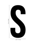 Large Alphabet Single Letter Vinyl Wall Art Decal Set For Personalizing Home Office DIY Decor Black Size S Ideal For Laptops Notebooks Mugs Luggage And Party Decor