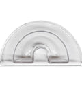 Front view of clear plastic Water Tank Lid Cover For Creatista Plus J520 Capsule Coffee Machine That Keeps Junk Out Seals Tight And Maintains Clean Water.