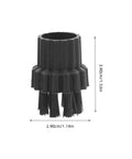 6 Piece Steam Cleaner Brush Head Replacement Kit With Durable Nylon Bristles corner attachment for deep scrubbing grout and tight spaces.