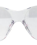 Clear Lens Pink Safety Glasses Pack Of 12 Pairs With Polycarbonate Impact Resistant Lenses, Lightweight Protective Eyewear Front View
