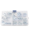 62 Pcs Carbon Steel Fasteners Bolts Washers And Nuts Kit For CR250R 1988 1996 Dirt Bike Replacement Hardware BK5075 Zinc Plated For Durability Wear Resistance And Easy Install in plastic organizer