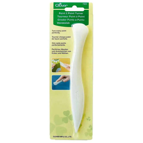 Two Point Turner Sewing Tool With Dual Points And Spatula End For Tight Corners And Seams in packaging, Clover Needlecraft