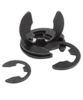Get Those Shaft Parts Locked Down Tight With These Steel Circlips, E Clips And Retaining Rings In Assorted Sizes For Machinery Gear Fixing, showing assorted steel circlips.