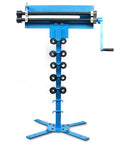 Manual Bead Roller Kit With 1.2mm Gear Drive, 6 Dies, Bench Mounted Beading Tool for 1070mm Sheet Metal displayed upright