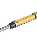 Kick Your Woodworking Game Up A Notch With This Sweet 1-1/2 Inch Flush Trim Router Bit, featuring yellow coating and carbide tip.