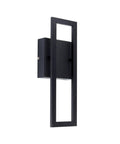 Dope Black LED Integrated Wall Sconce For Indoor Or Outdoor Use 17W 520 Lumens Weather Resistant Exterior Lighting