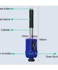 Portable Digital Leeb Hardness Tester And Durometer For Steel Metal Testing With Dual Coil Technology showing buttons and measurements.