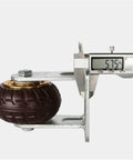 Heavy Duty Rubber Caster Wheels 4 Inch Swivel Rollers with measurement tool showing 57.5 mm diameter.