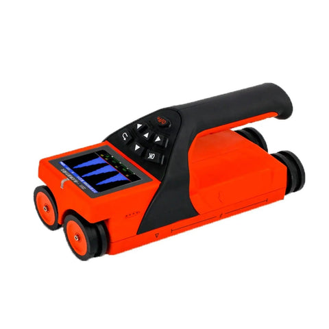 Heavy Duty Wall Scanner And Stud Finder That Cuts Through Drywall Like Butter With Solid Depth Display And Deadly Accurate Rebar Detection Plus Electrical Cable Locator, showing front angle and screen.