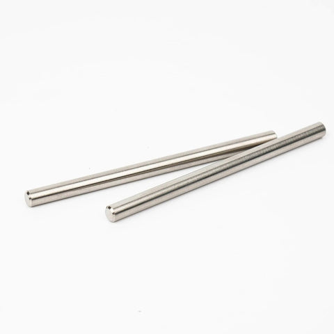 Pair of TC4 titanium hinge pins, 67.5mm length, for RC buggies. 4Pcs TC4 Titanium Hinge Pin Lower For 6S One Seventh Mojave Felony Big Rock.