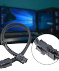 Badass 4Pin CPU Male To Female Extension Cable Featuring Heavy Duty Nylon Jacket And Pure Copper 18AWG Wire for custom builds
