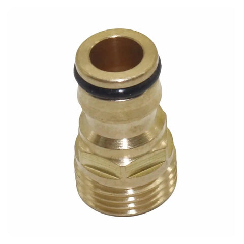 Copper Hose Tap Connector And Mixer Adaptor Water Pipe Joiner Fitting close-up view, showing durable copper material and threaded design