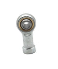 4 Pack 8Mm Female Metric Threaded Rod End Bearings Right Hand Ball Joints Heavy Duty Sealed Hardware Built Tough For Smooth Steering And No Sweat Linkage Repairs, close-up view of a single metal rod end bearing.