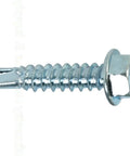 Hex Washer Head Self Drilling Tek Screw One Quarter By One Inch No 14 Gauge Workhorse Metal Fastener Kit single screw