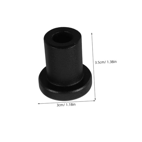 Heavy Duty Carbon Steel Barn Door Clamps And Sliding Door Replacement Spacers Set, No-Fuss Track Hardware, close-up of a spacer with dimensions