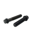 Solid 1 Inch 5/16-18 Coarse Thread Flange Screws In Black Alloy Steel With 12 Point Drive for heavy duty fastening.