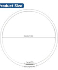 Diagram showing LG Washer Door Seal Kit With Gasket Boot Clamp And Retaining Ring dimensions: 17.65in diameter.