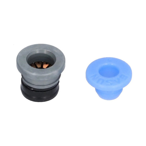 Ten Piece Dope Pneumatic Valve Connector Kit For Extruder Push To Connect Fittings 3D Printer Accessory With PTFE Material Heat Resistant And Wear Resistant Durable Pulse Valve Quick Connectors For Reliable Filament Feed, gray and blue PTFE fittings