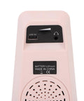 Back view of Digital Metronome With Bluetooth Speaker Dope Tempo Tool For Piano And Guitar Ten Beat Tones Tuner In Pink