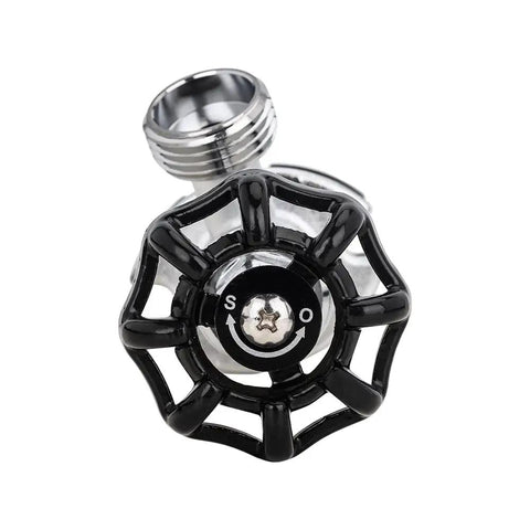 Top view of 10 Inch Frost Free Anti Siphon Sillcock with 1/2 In Pex-A Expansion To 3/4 In Hose Bibb, Chrome Plated Brass Body