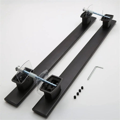 Dope Black Antique Glass Knob Door Handle And Barn Pull For Wood Doors Closets Cabinets And Drawers European Style mounting setup