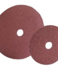 Close-up of Heavy Duty 4 1/2 Inch By 7/8 Inch 36 Grit Aluminum Oxide Fiber Disc For Metalworking MRO Applications 25 Per Case Durable Sanding Disc