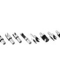 Top Shelf Four Piece Wooden Plug Cutter Set Forged From Heavy Duty High Carbon Steel For Knockout Countersink Plugs In 6Mm 10Mm 13Mm And 16Mm Sizes close-up of cutting bits showing varying sizes and designs.