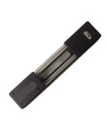 Kickass Precision Ground Spirit Level And Bar Level Featuring Beefy Aluminum Housing And Dead Nut Accuracy For Pro Shop and Construction Crews Using Zero Point One Millimeters Per Meter Specs top view showing aluminum base and liquid filled tubes.