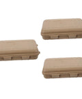 Three-Piece Survival Storage Case Set for Outdoor Junkies Ultra-Tough Shockproof and Sealed Organizer in beige PP material