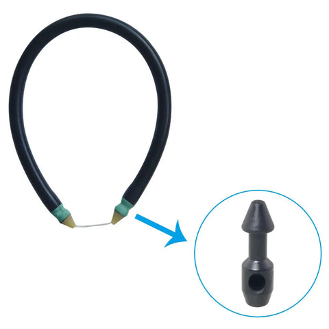 4 Pack Black Spearfishing Wishbone Accessories For Speargun Bands Durable Plastic Gear For 2mm Braided Wire Lightweight Compact Easy To Carry