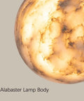 ROPCVAX Wall Sconce Lamp Light Fixture Lighting Modern Nordic with Alabaster lamp body showing cloud-like texture.