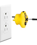 Yellow plug from 4 In 1 ESD Grounding Kit With Anti Static Wrist Strap ESD Plug Screw Stud And 10 Ft Grounding Cord With 2 Banana Jacks