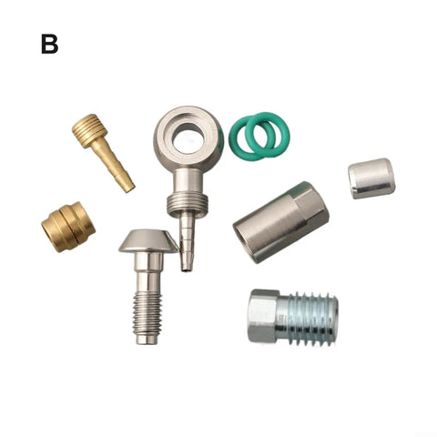 Banjo Style Hydraulic Hose Fitting Insert For Bike Disc Brakes Compatible With MT4 MT6 MT8 MT5 MT7 Brakes, metal components