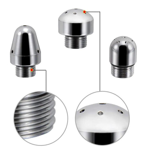 Dual Shower Head Enema System With Aluminum Nozzles, Flushing Cleansing Wand, 130 Mm Length, showcasing interchangeable heads