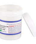 Pro Grade Flux Paste For BGA Reballing And Soldering With No Clean Formula, white 100g jar, label visible