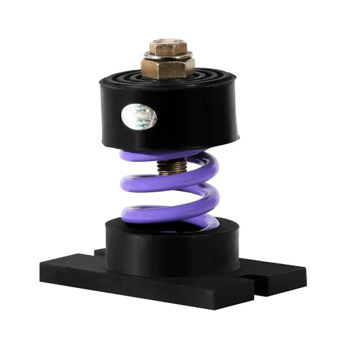 Rock Solid Cup Spring Mount Vibration Isolators 550 Lb Capacity Each One Inch Deflection Non Skid Neoprene Base for Heavy Machinery