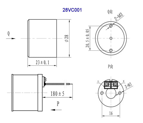 Voice Coil Motor VCM Linear Actuator With Flexible Spring Type, DC12V, No Driver Included, DIY Automotive Precision Motion Unit For Smooth Linear Movement, 28VC001, Ø28mm
