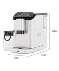 Premium Fully Automatic Coffee Maker Built For Your Daily Grind Features Smart App Control and Intuitive Touchpad, 12.5in tall.
