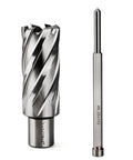 Oscarbide 1-1/16 in annular cutter and Weldon-shank mag drill bit, metal finish, 2-piece set.