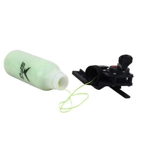 Beefy Archery Bowfishing Reel For Compound And Recurve Bow With 40m Fishing Rope, Rugged ABS Aluminum Housing, Easy No Button Operation