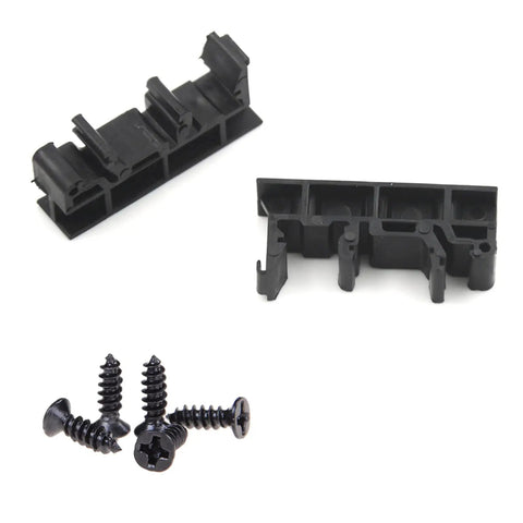 20 Sets Din Rail PCB Mounting Bracket Holder Carrier Clips For C45 Rail Width 35Mm Or 15Mm with mounting screws