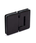 180 Degree Glass To Glass Shower Hinge Standard Duty Matte Black Finish Fits Three Eighth Inch Or One Half Inch Glass Doors Up To 32 Inch Wide
