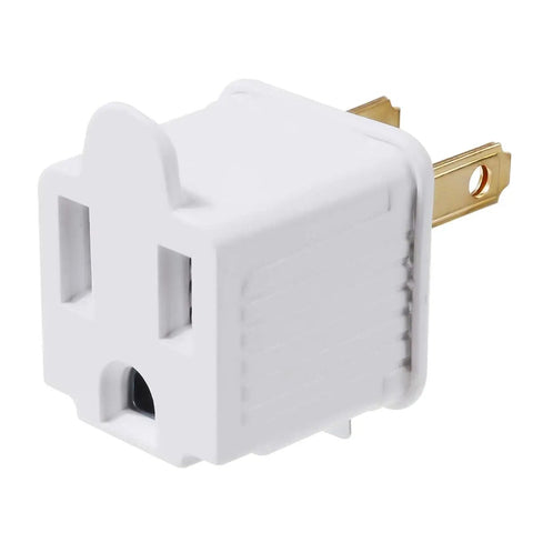 Grounded 2 Prong To 3 Prong Outlet Adapter Converter Plug In And Go 3 Pin To 2 Pin Plug Socket Extension For Electrical Cords