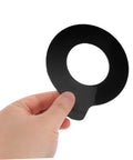 Two Piece Excavator Pin Shim Kit With Durable Round Rubber Washers For Easy Replacement Compatible With Boom Pads Reducing Noise And Vibration In Industrial Machinery black rubber washer in hand