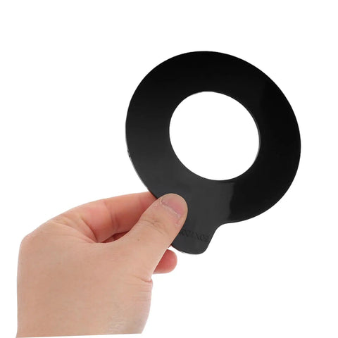 Two Piece Excavator Pin Shim Kit With Durable Round Rubber Washers For Easy Replacement Compatible With Boom Pads Reducing Noise And Vibration In Industrial Machinery black rubber washer in hand